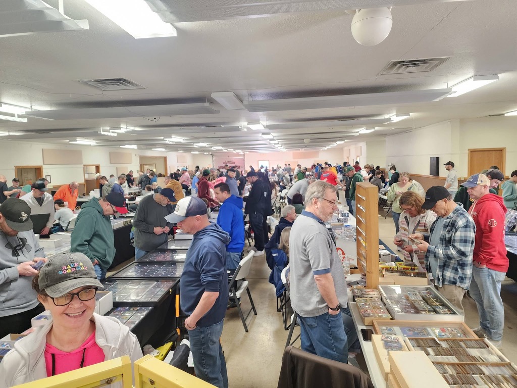A packed Dogtown show floor filled with collectors